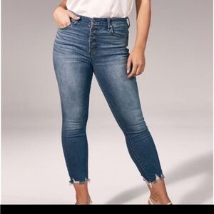 Abercrombie and Fitch Simone high-rise ankle jeans.